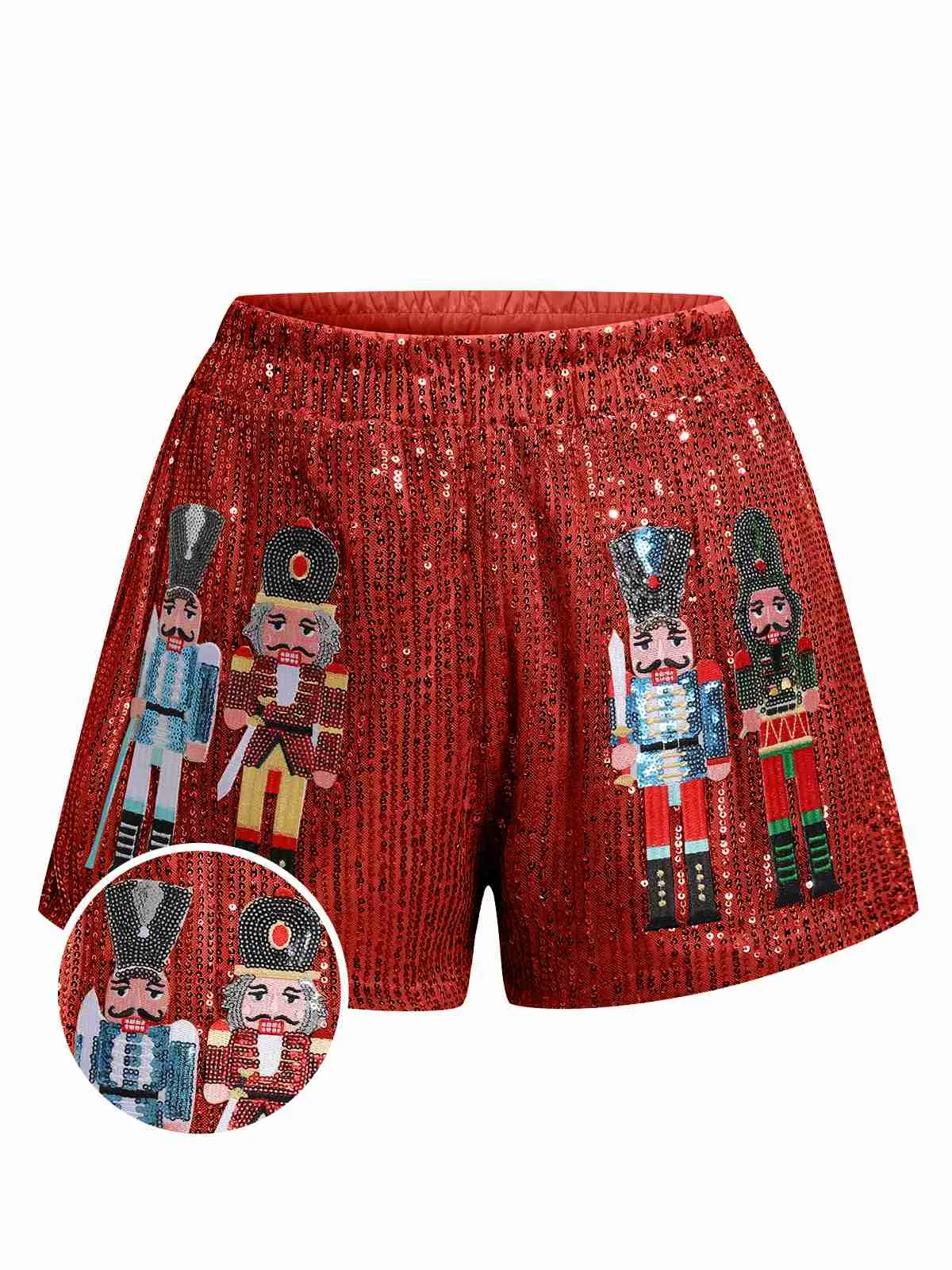 1930s Christmas Nutcraker Sequined Shorts