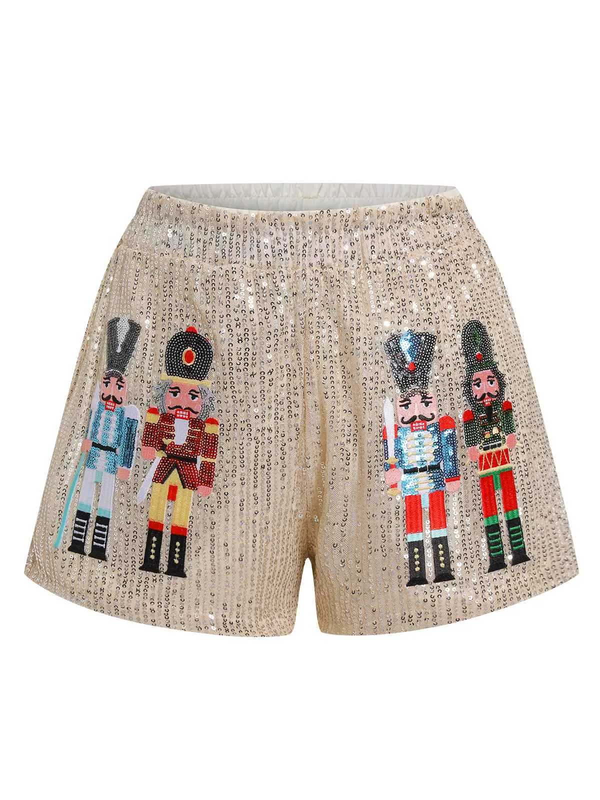 1930s Christmas Nutcraker Sequined Shorts