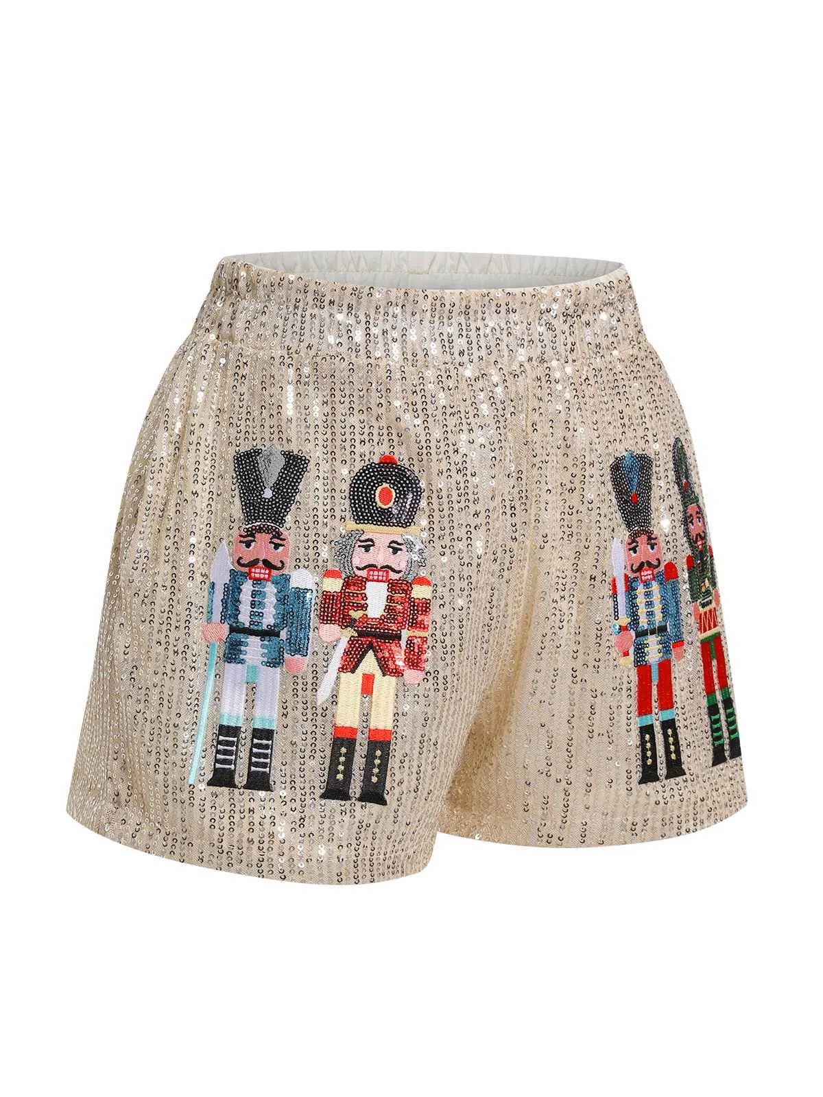 1930s Christmas Nutcraker Sequined Shorts