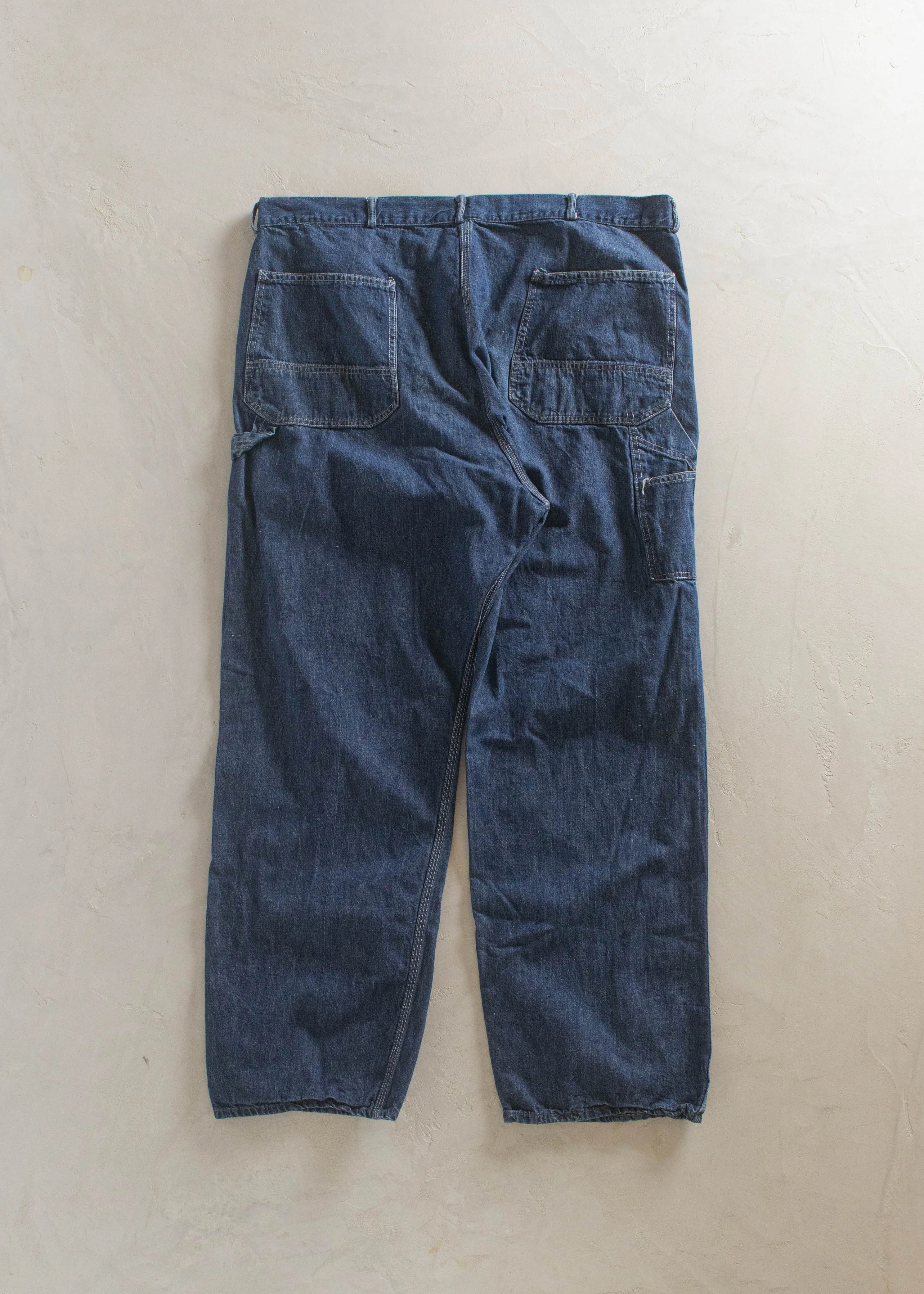 1950s Union Made Hercules Denim Carpenter Pants Size Women's 42 Men's 44