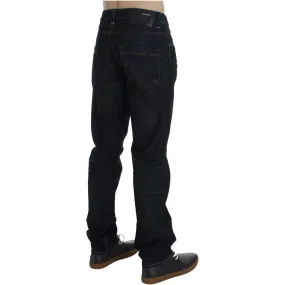 Acht Elegant Straight Fit Dark Blue Jeans