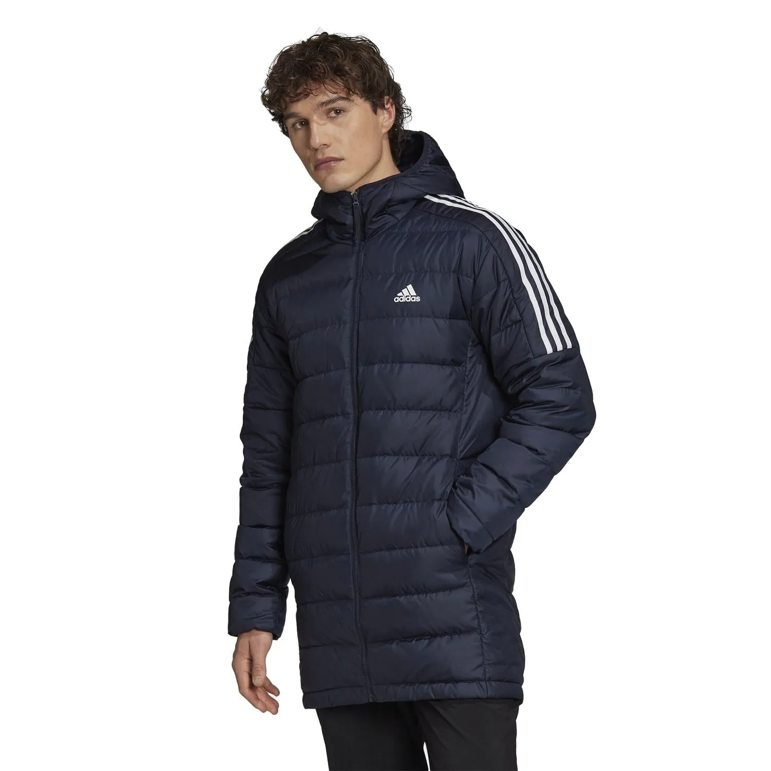 adidas Essentials Down Parka Coat Jacket - Blue