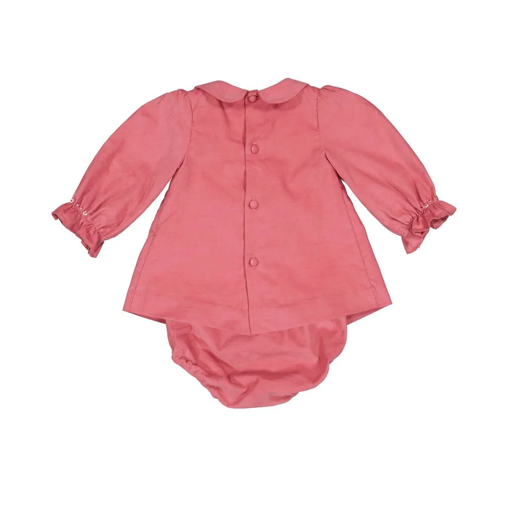 ANGELE PINK CORDUROY BABY SET