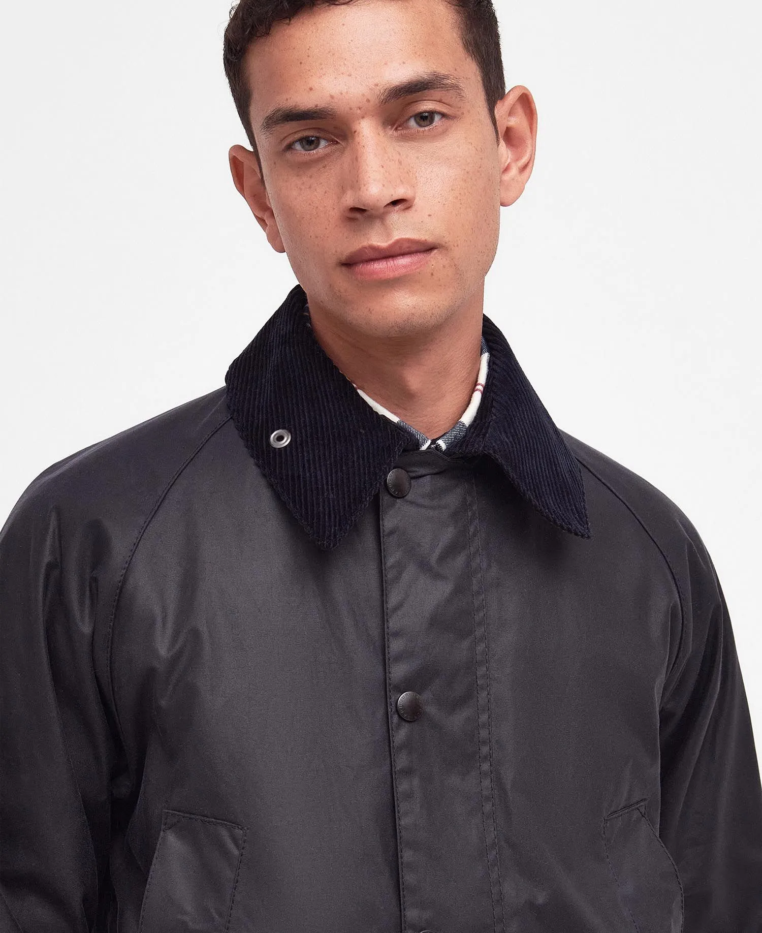 Barbour Bedale Wax Jacket - Navy