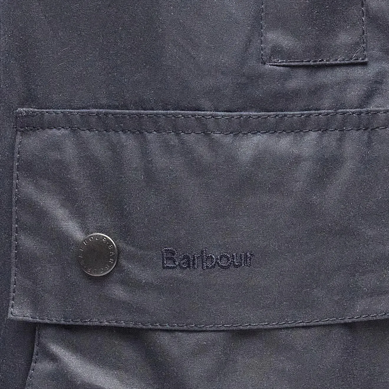 Barbour Border Wax Jacket Navy