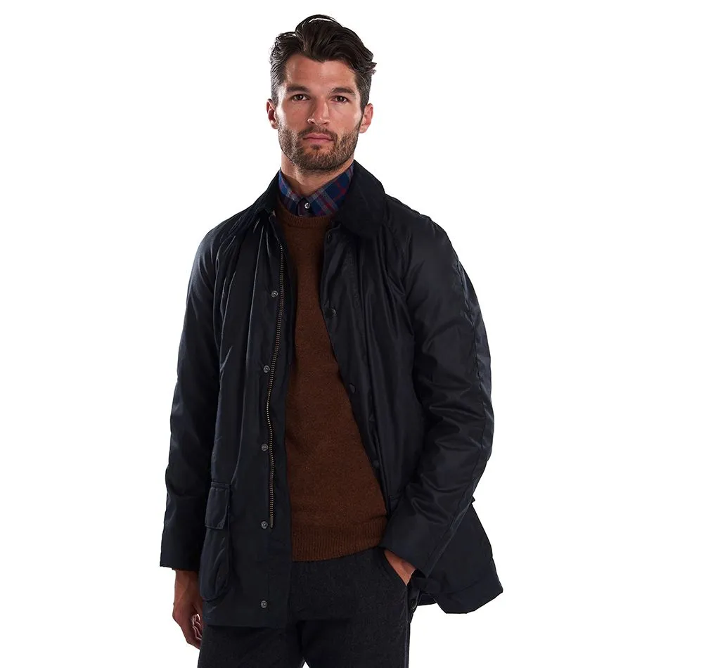 Barbour Navy Bristol Waxed Cotton Jacket