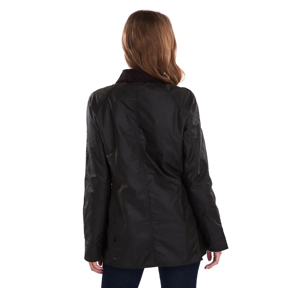 Barbour Olive Beadnell Waxed Cotton Jacket (Ladies)