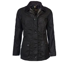 Barbour Olive Beadnell Waxed Cotton Jacket (Ladies)