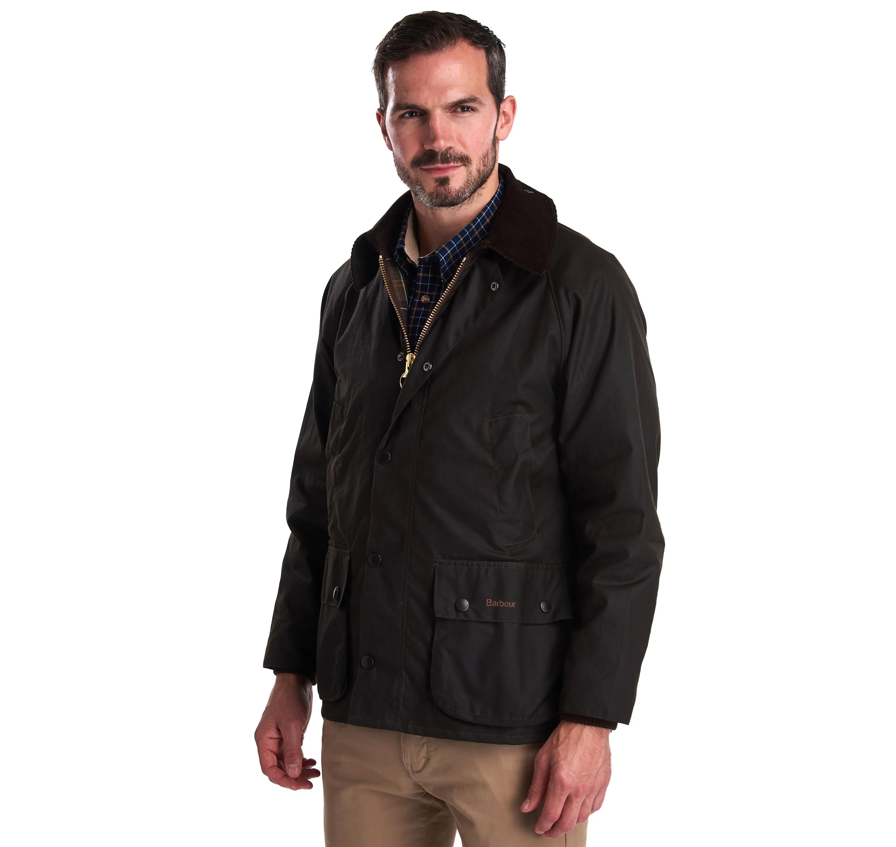 Barbour Olive Bedale® Wax Jacket