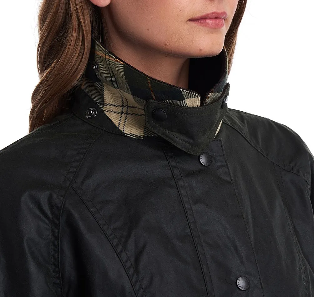 Barbour Sage Beadnell Waxed Cotton Jacket (Ladies)