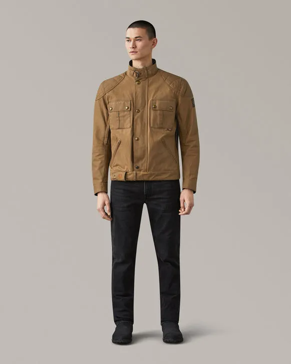 BELSTAFF BROOKLANDS ULTRACORE WAXED COTTON JACKET - SAND