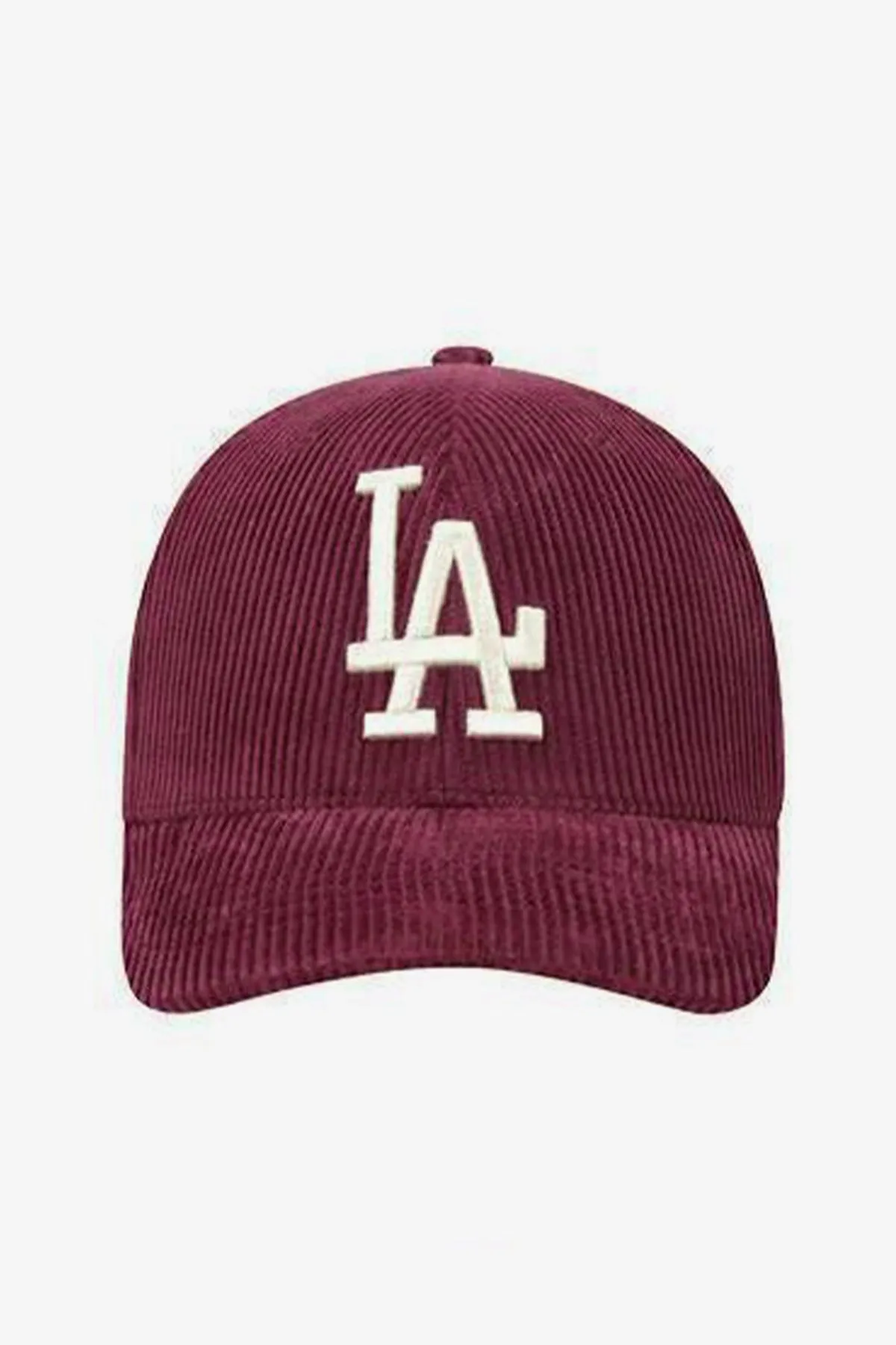 Burgundy LA Embroidered Corduroy Cap - S23 - MCP102R