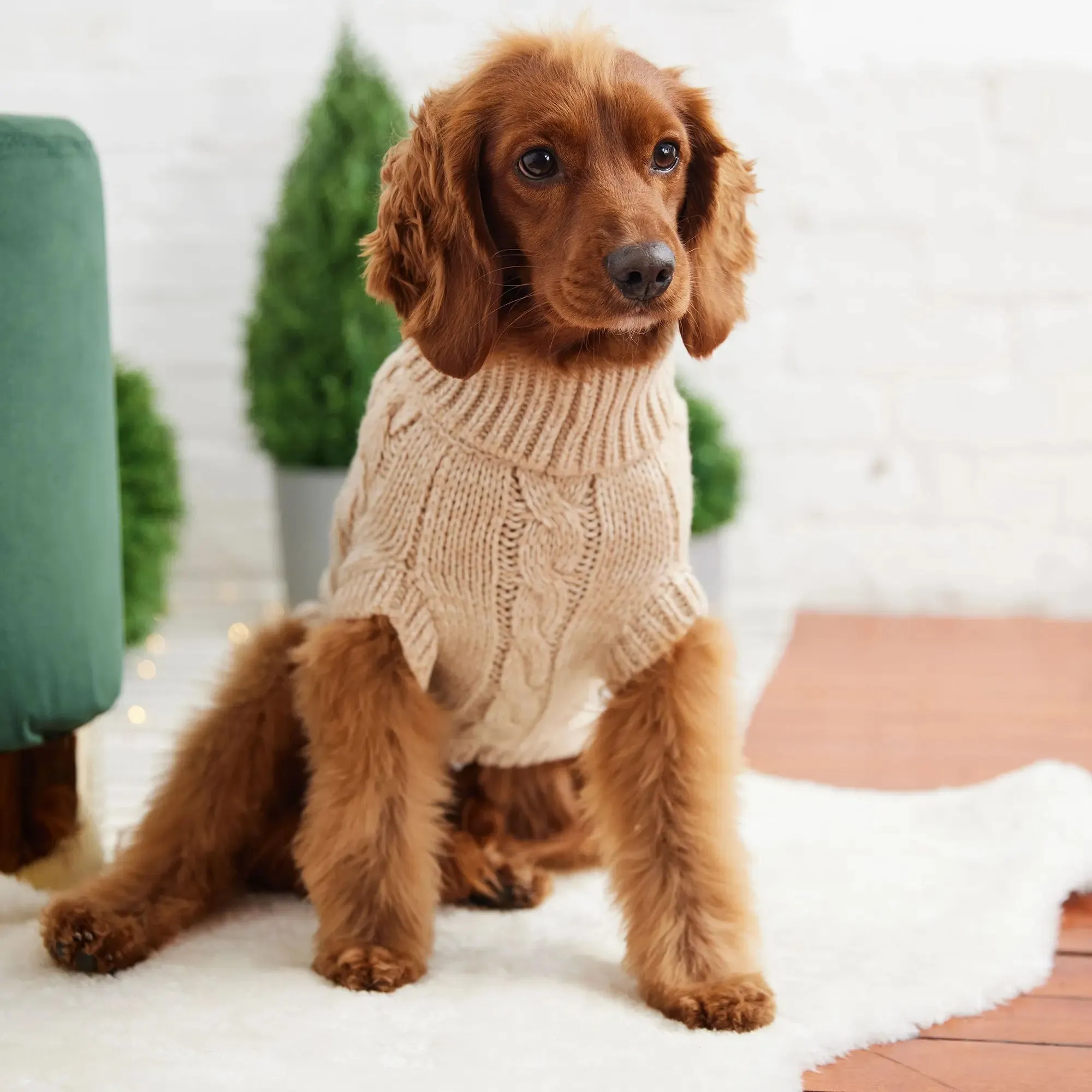 Chalet Dog Sweater | Oatmeal Mix