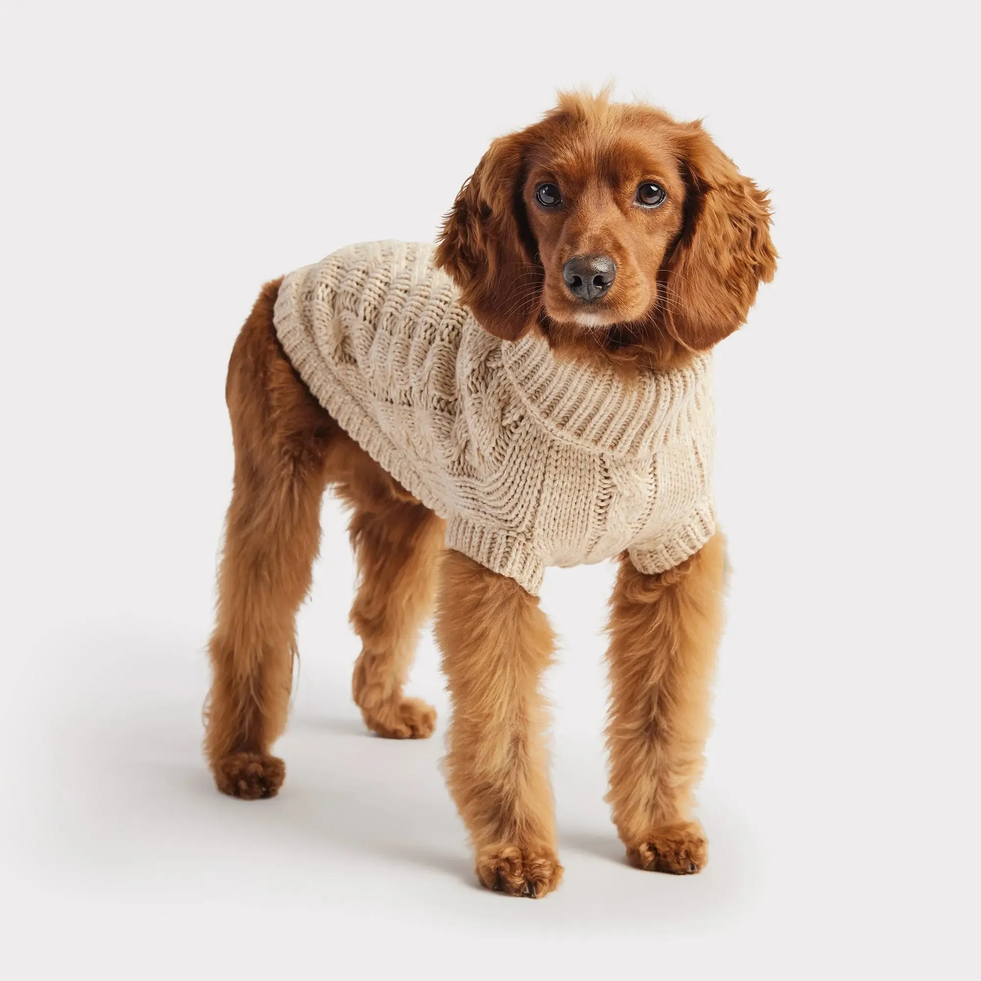 Chalet Dog Sweater | Oatmeal Mix