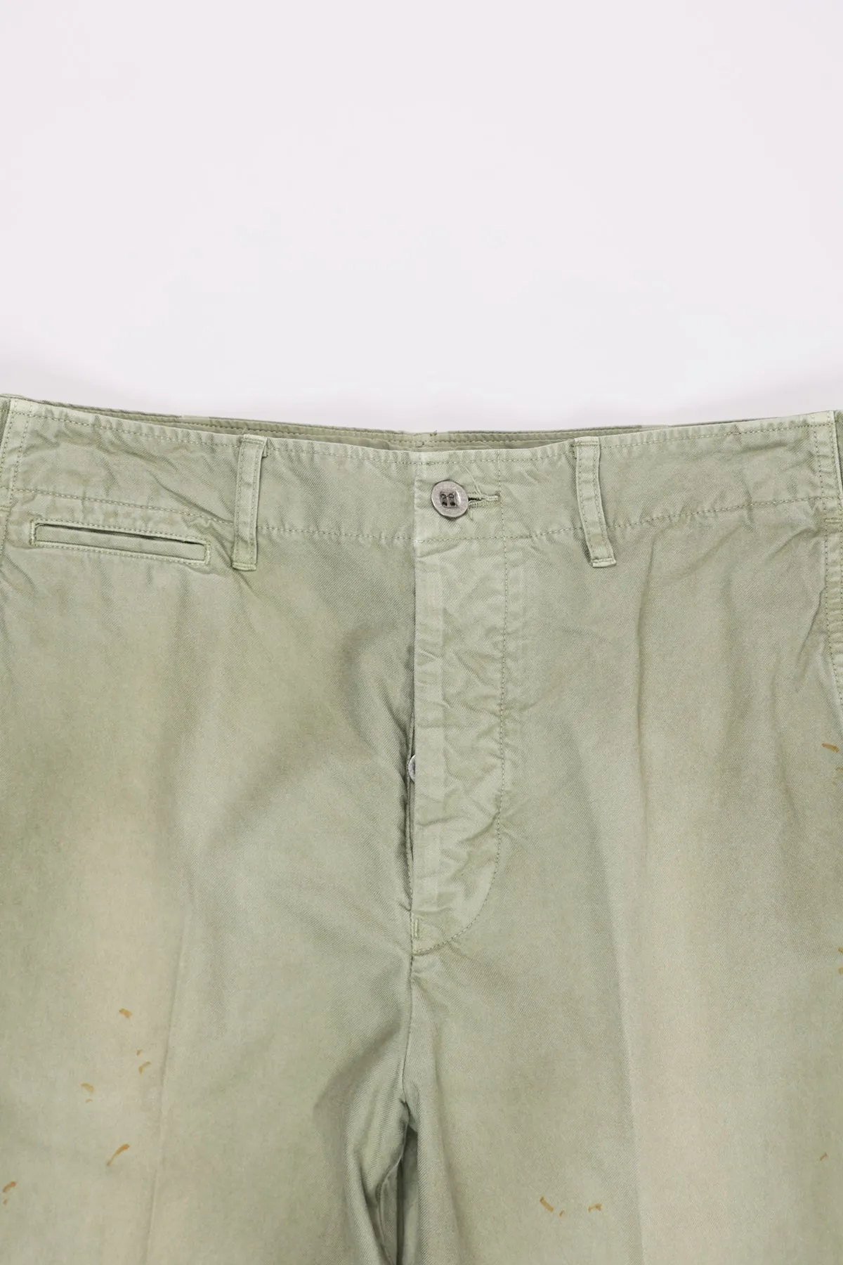 Chino Pants - Damaged Light Green