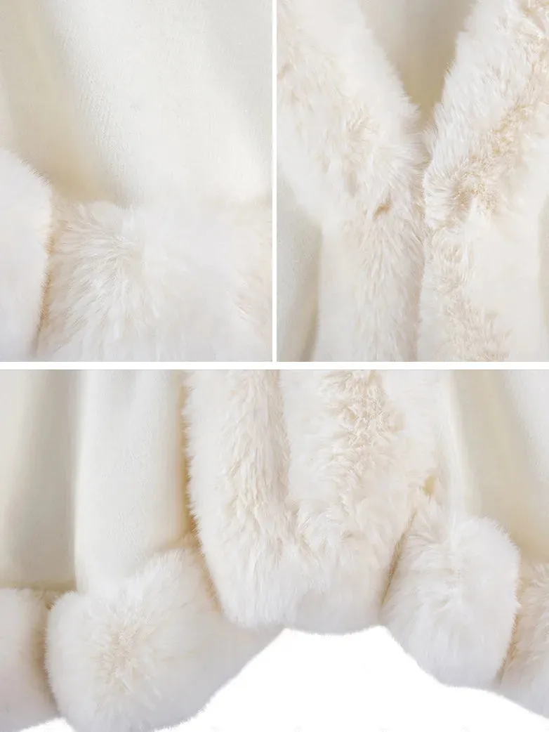 Christmas Limited Edition Women Fur Collar Cardigan