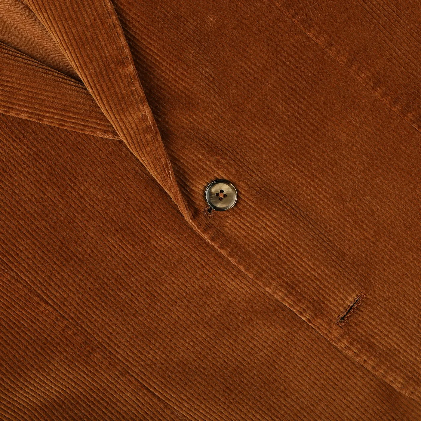 Cinnamon Brown Cotton Corduroy Blazer