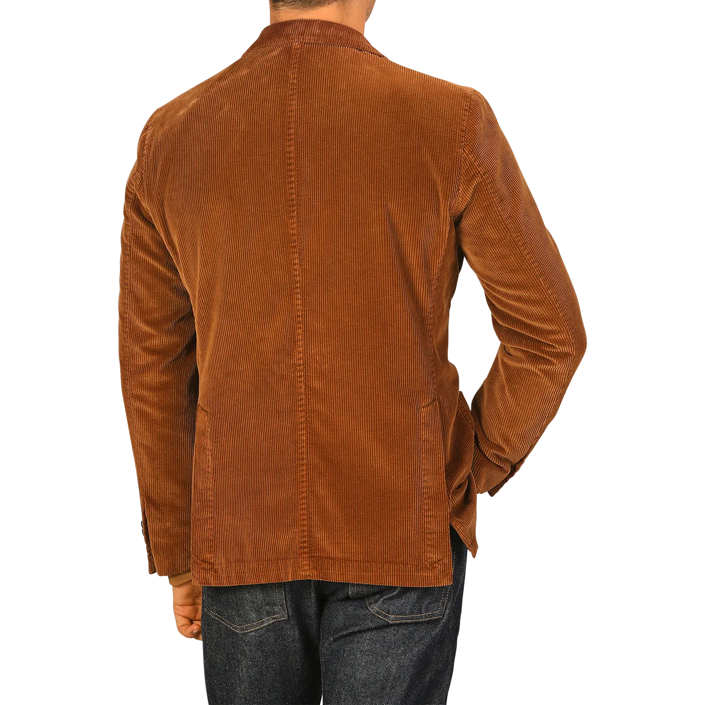 Cinnamon Brown Cotton Corduroy Blazer