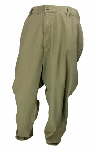 Club Room Men's Big and Tall Flat Front Chino Pants Khaki Size 48x34