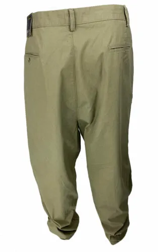 Club Room Men's Big and Tall Flat Front Chino Pants Khaki Size 48x34