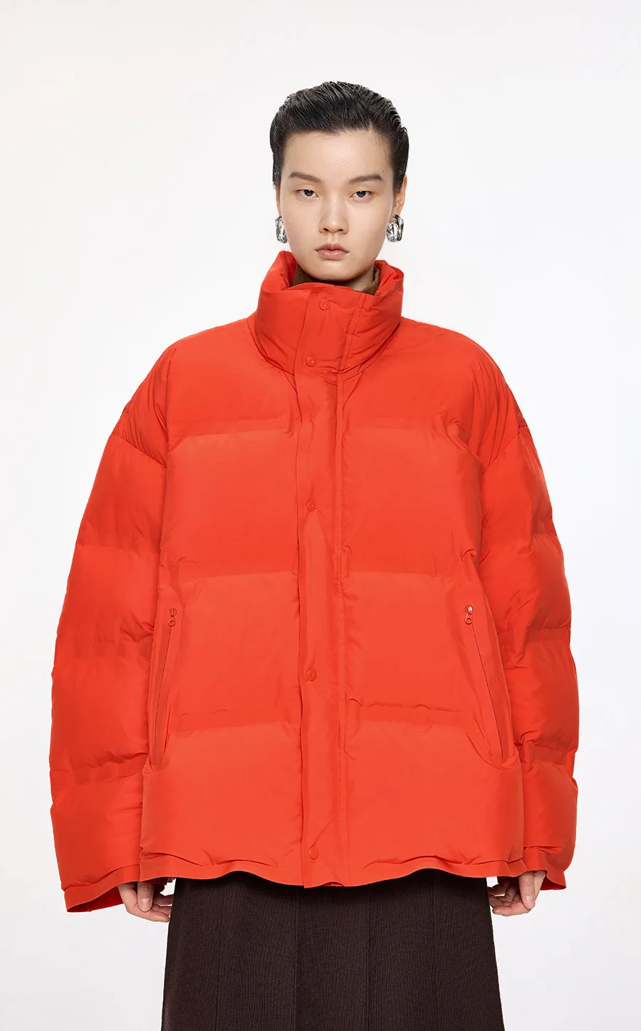 Coat / JNBY Oversize Stand Collar Down Coat