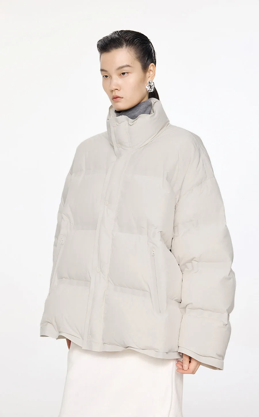 Coat / JNBY Oversize Stand Collar Down Coat