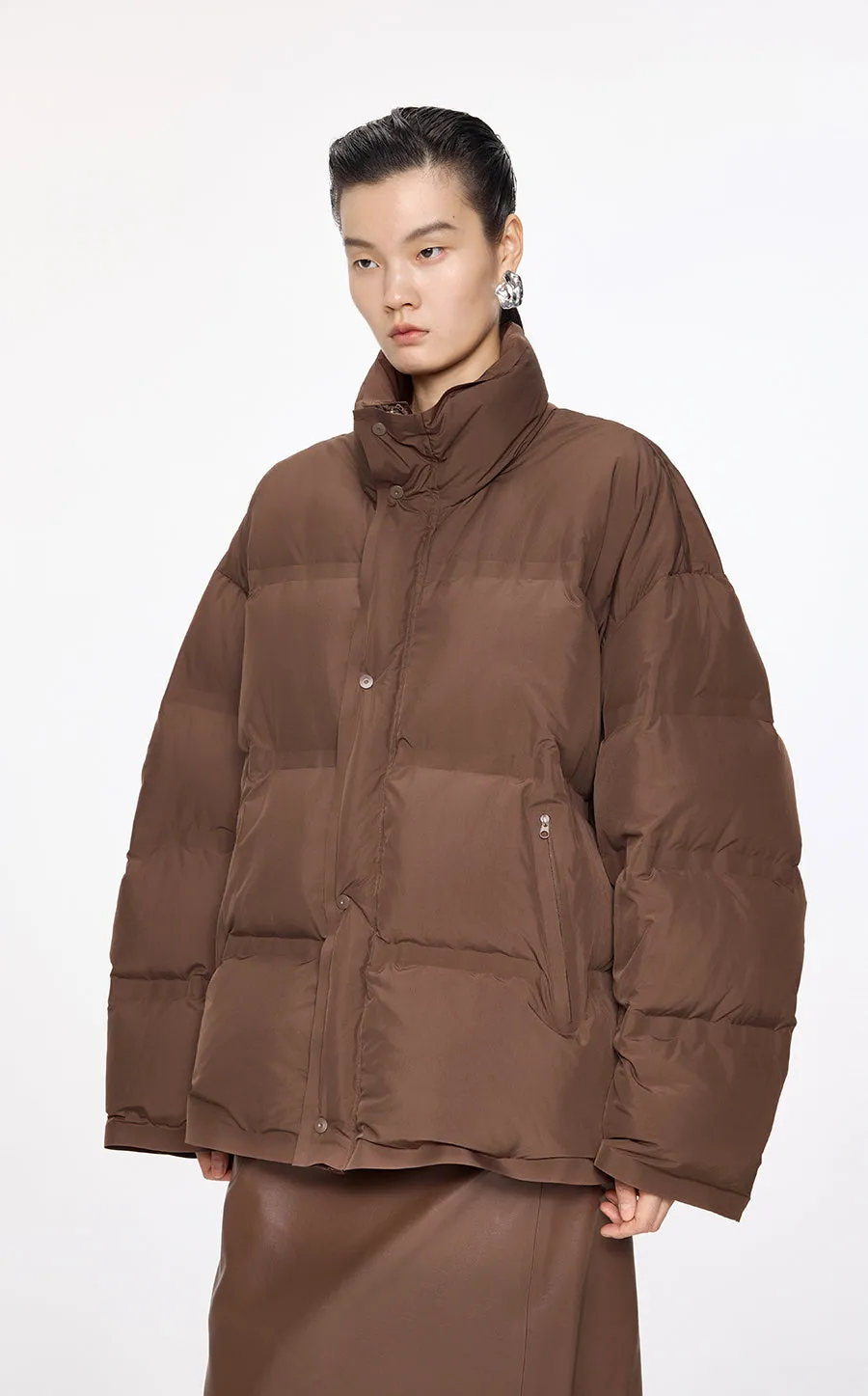 Coat / JNBY Oversize Stand Collar Down Coat