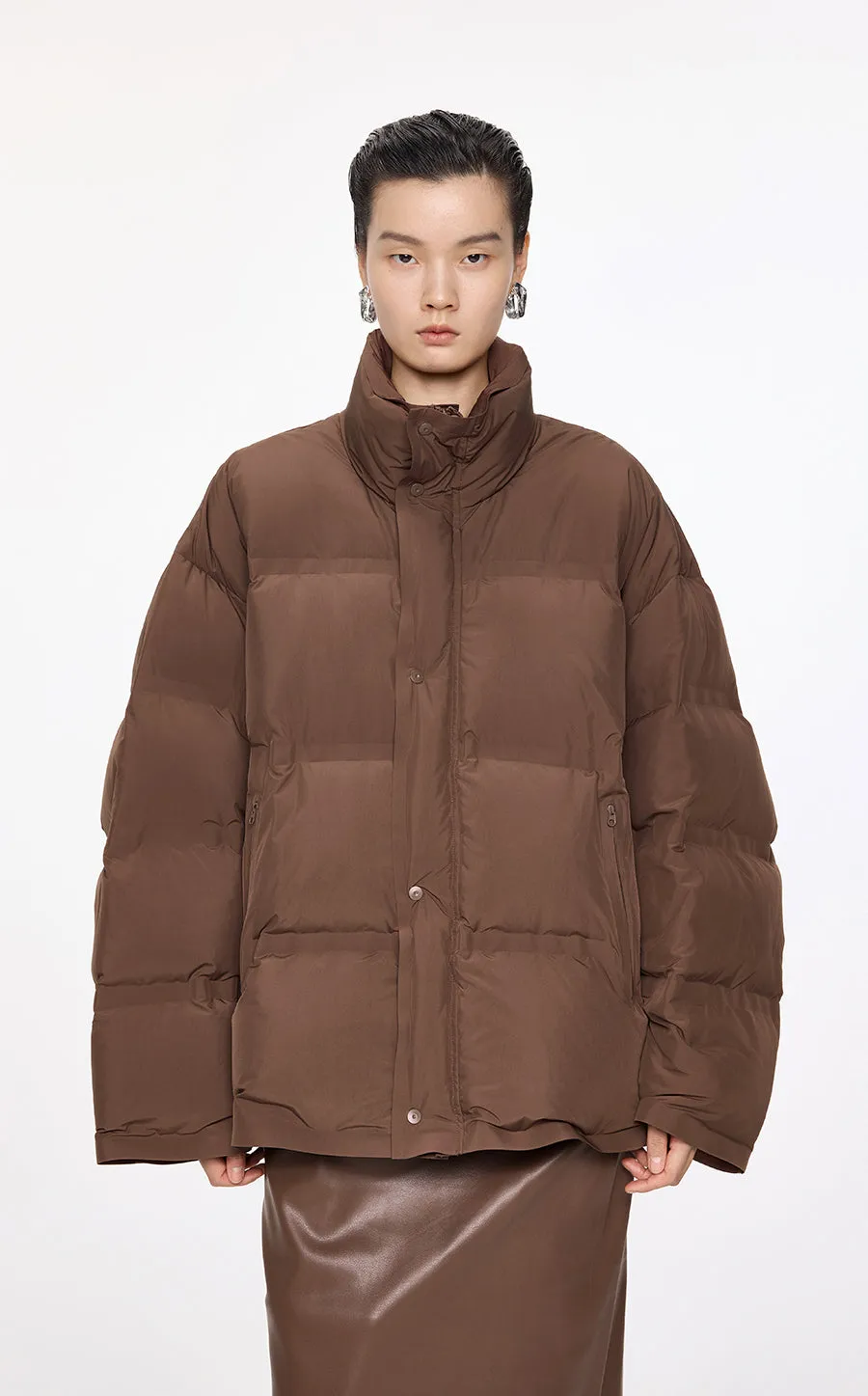 Coat / JNBY Oversize Stand Collar Down Coat