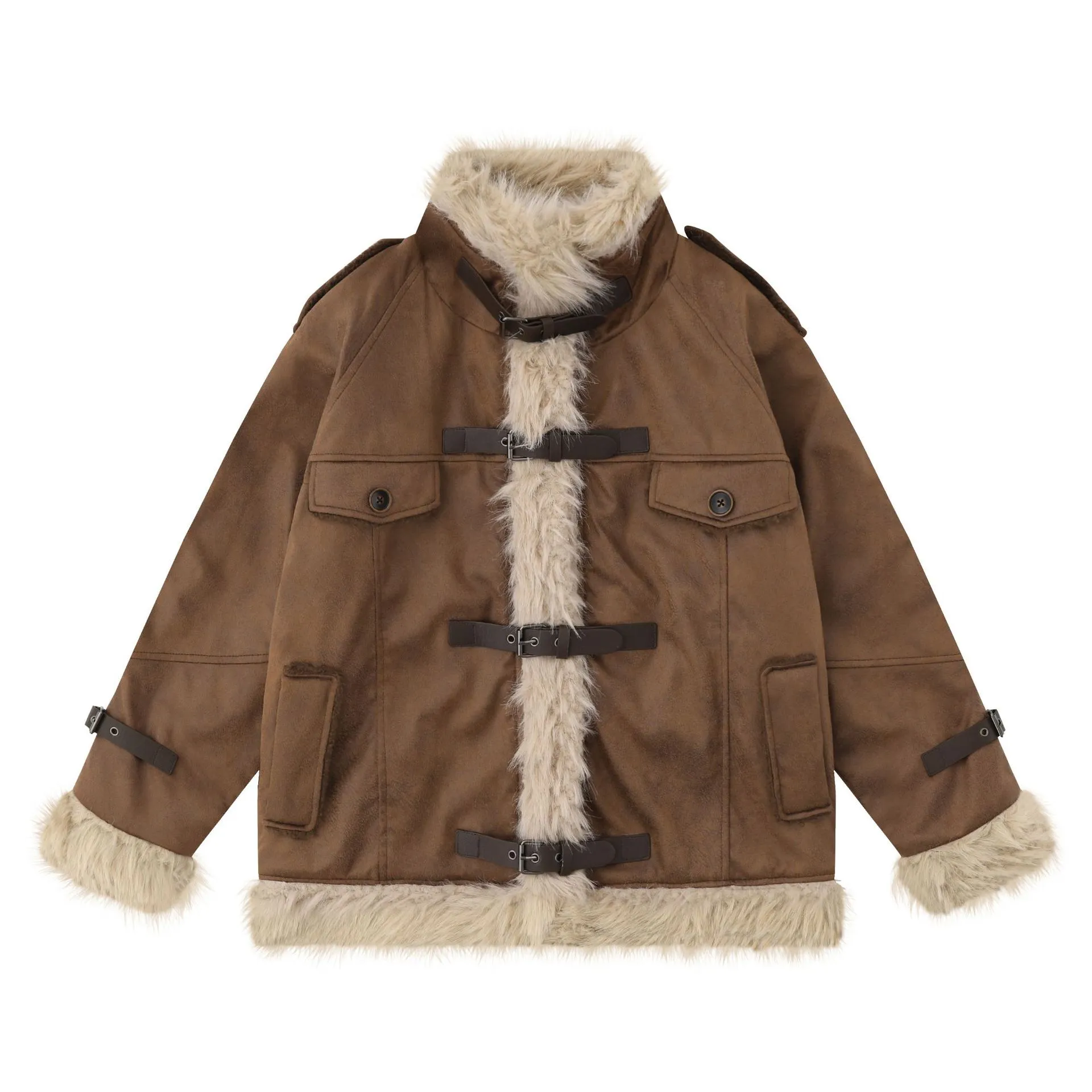 Complete Your Look with a Women's Shearling Leather Wool Coat