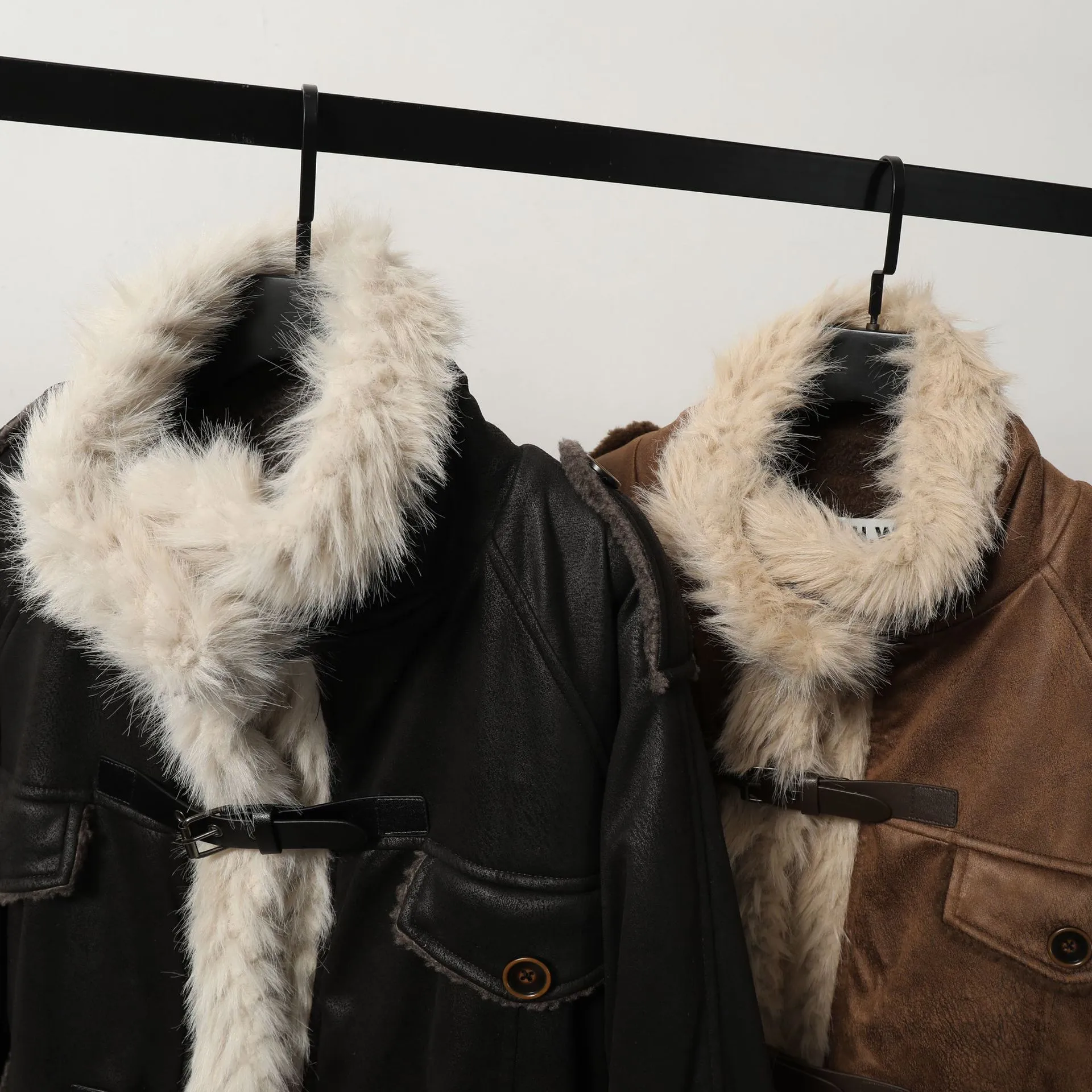 Complete Your Look with a Women's Shearling Leather Wool Coat