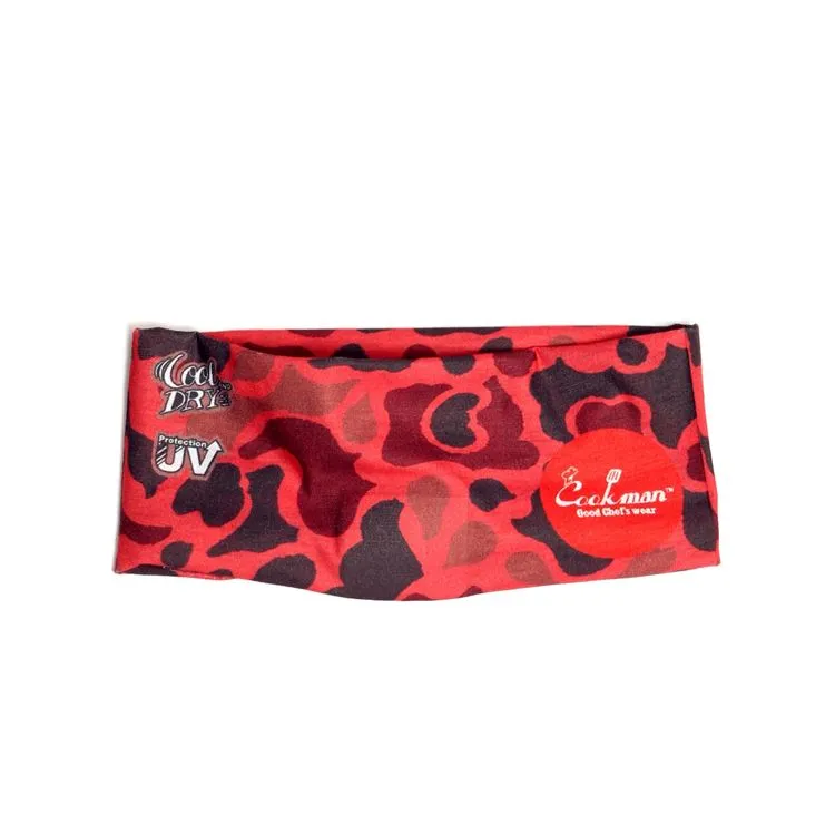 Cookman Chef's Scarf - Duck Hunter Camo Red