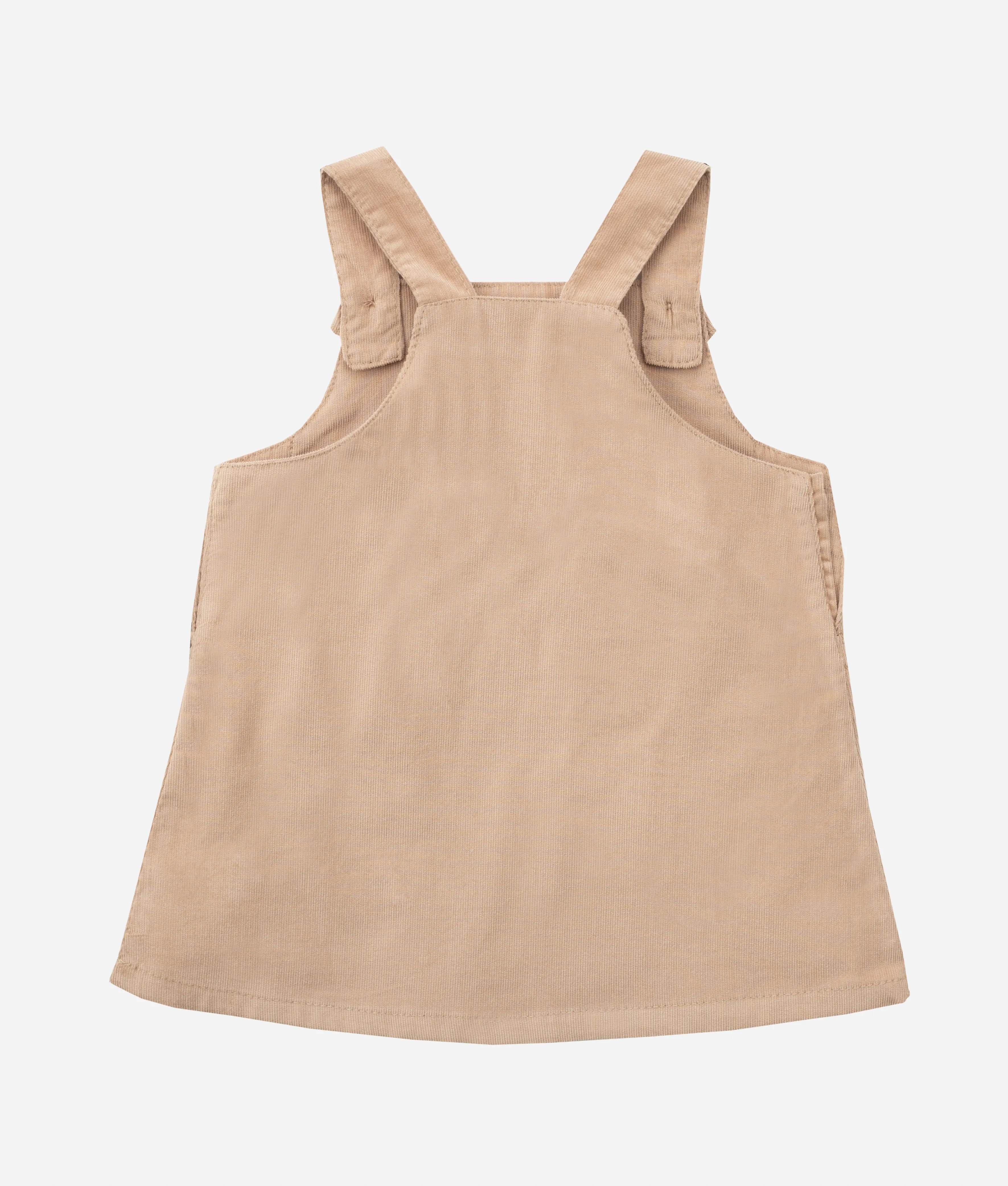 Corduroy Baby Strap Dress - Dark Beige