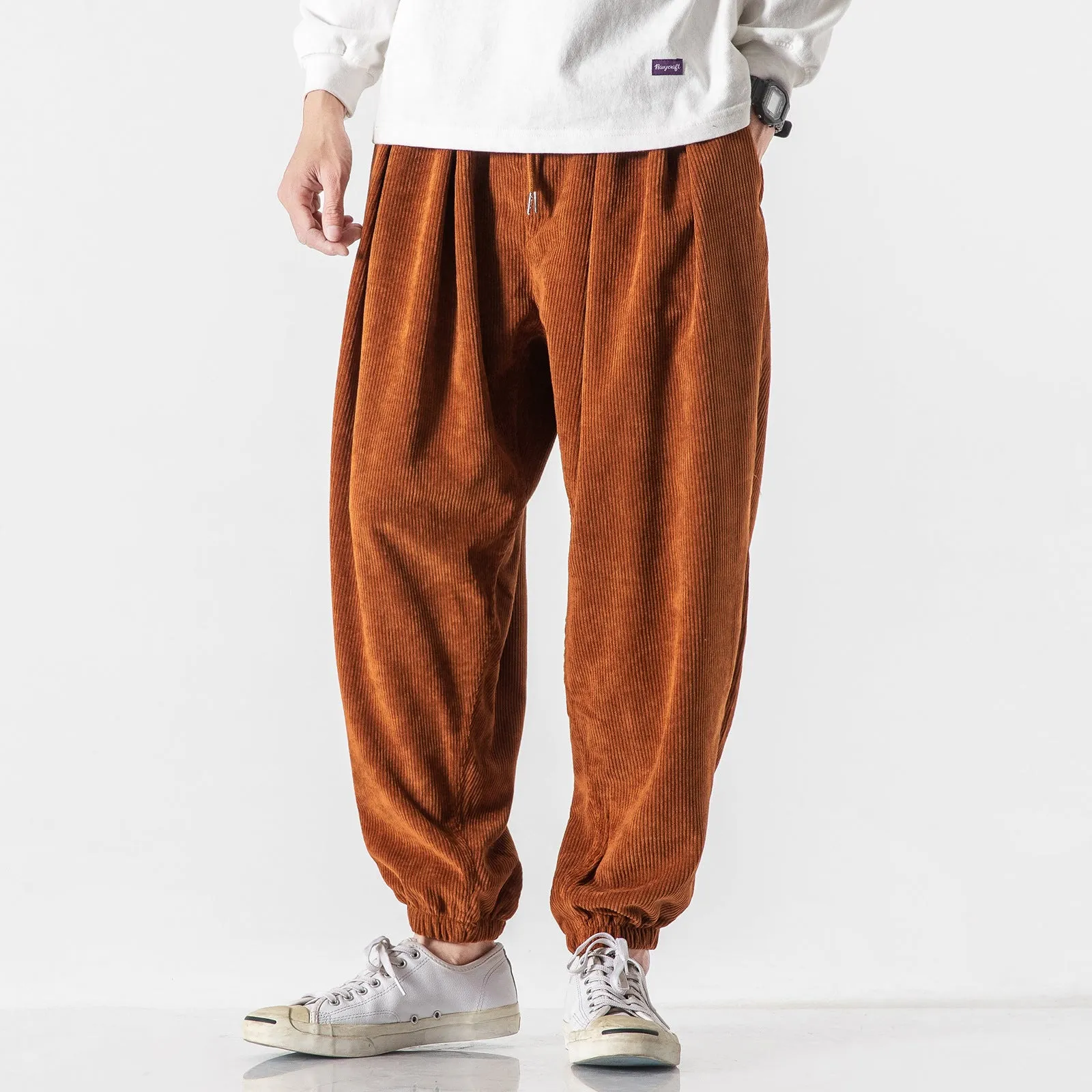 Corduroy Harem Pants / Japanese Streetstyle