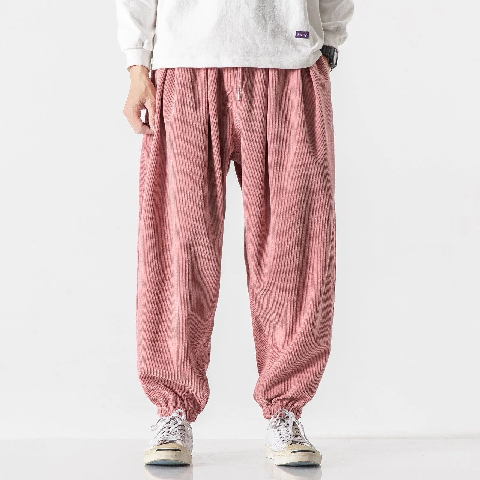 Corduroy Harem Pants / Japanese Streetstyle