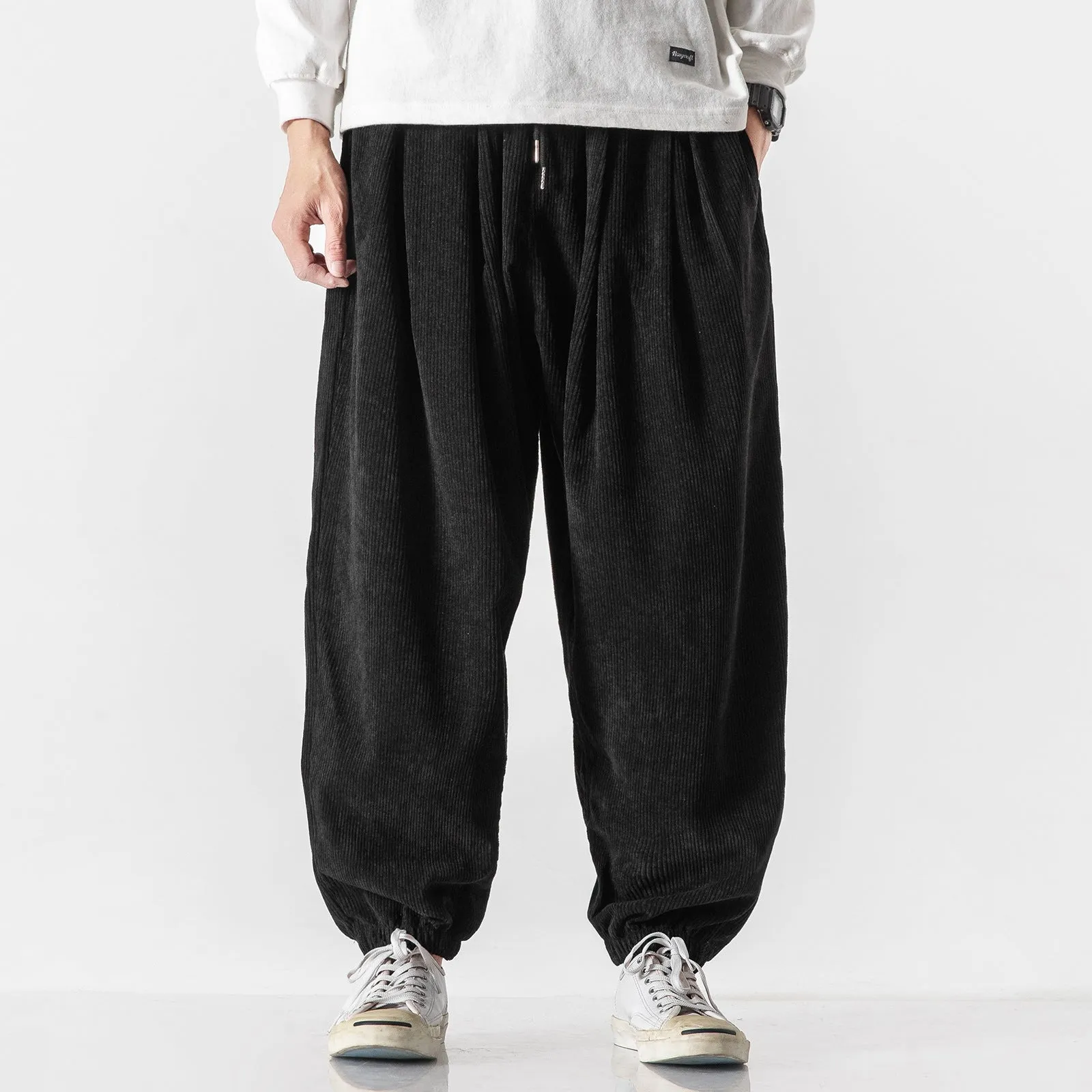 Corduroy Harem Pants / Japanese Streetstyle