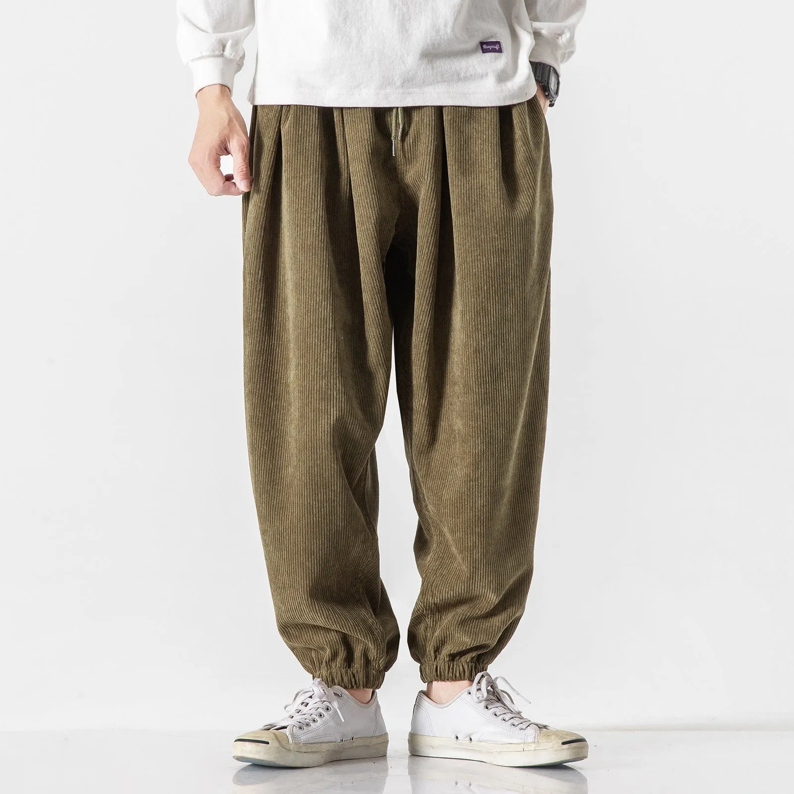 Corduroy Harem Pants / Japanese Streetstyle