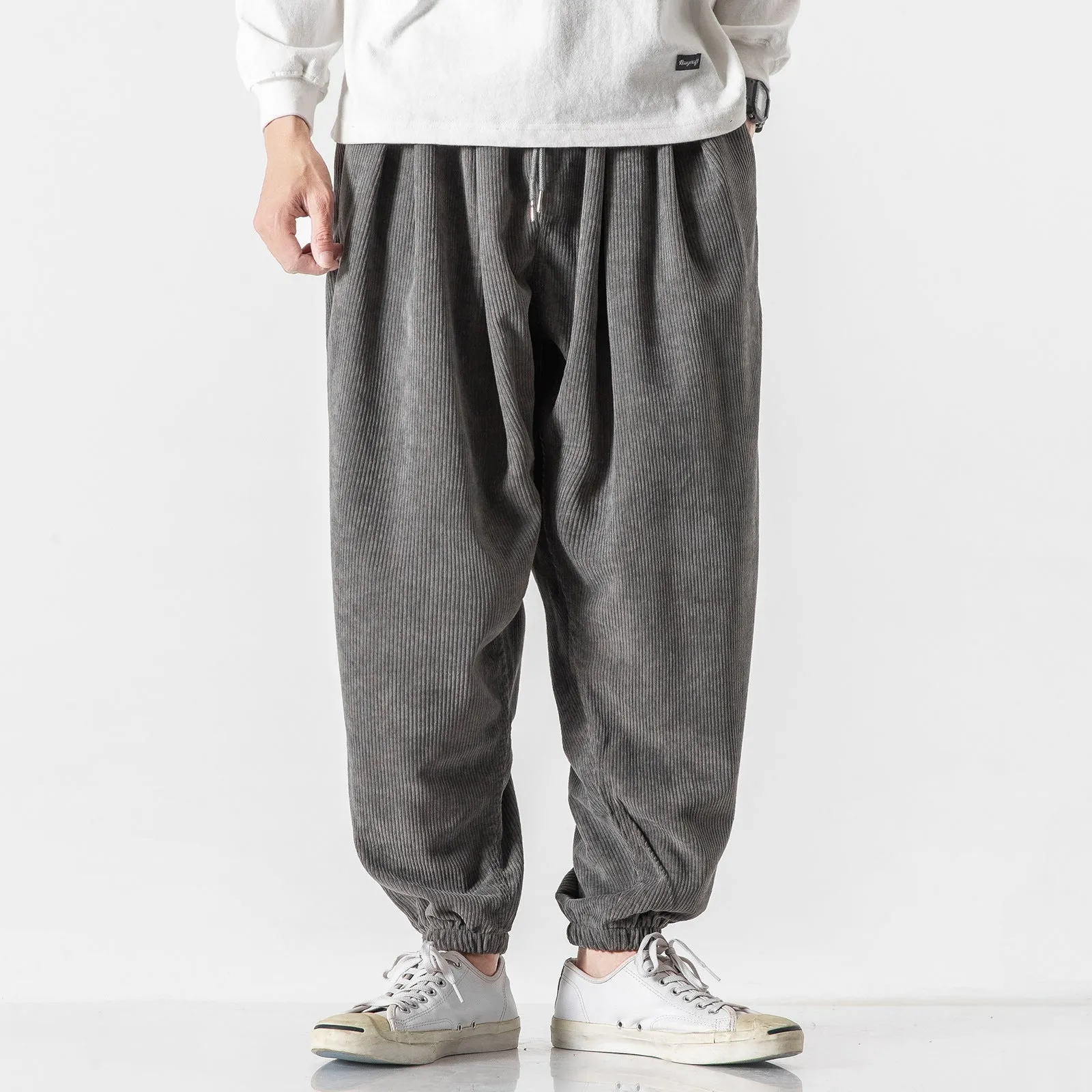 Corduroy Harem Pants / Japanese Streetstyle