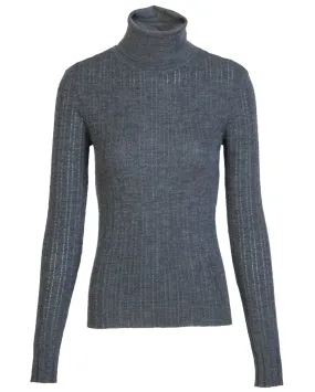 Dark Heather Grey Kayden Knit Top