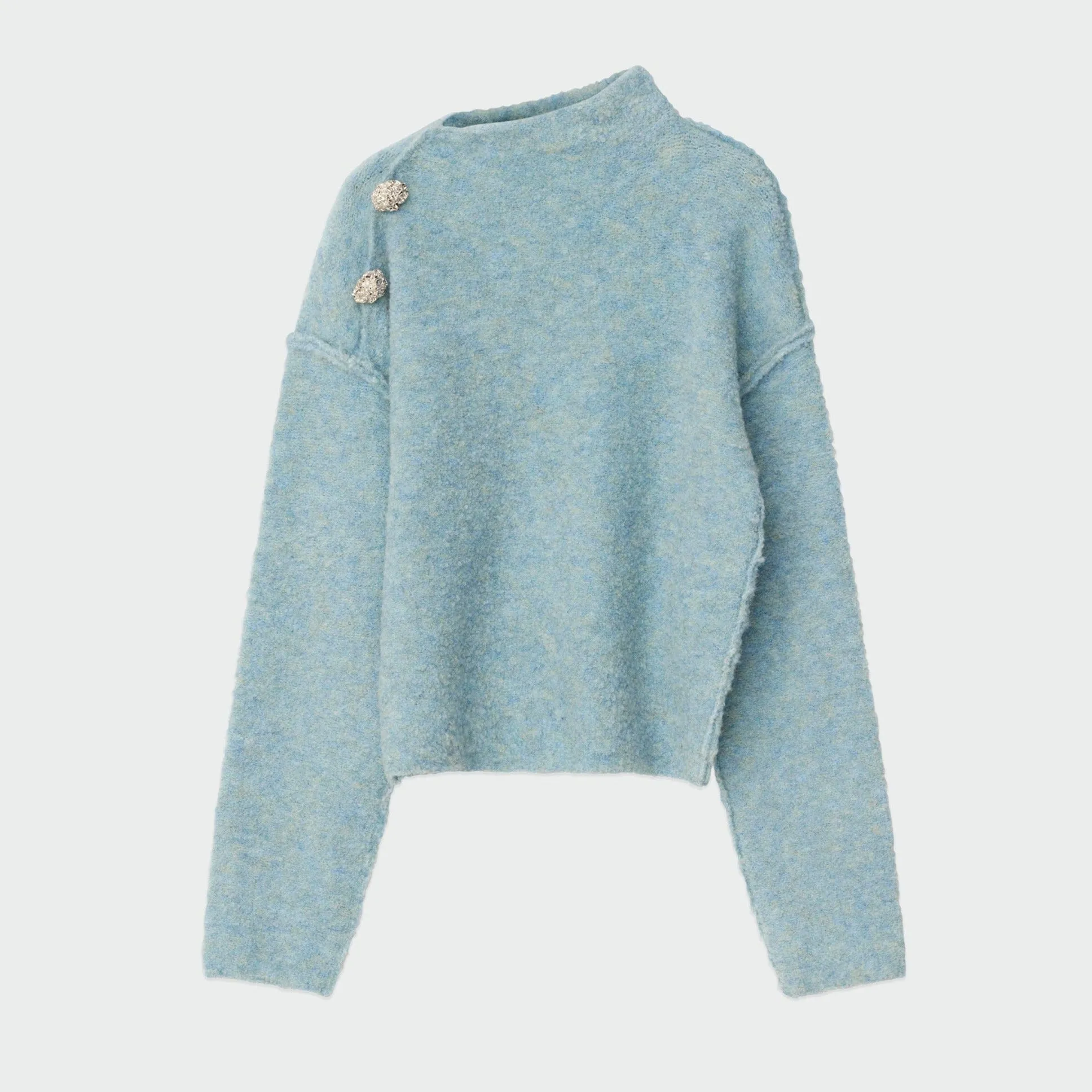 DAY Birger ét Mikkelsen Cher Daily Boucle Pullover Pastel Blue