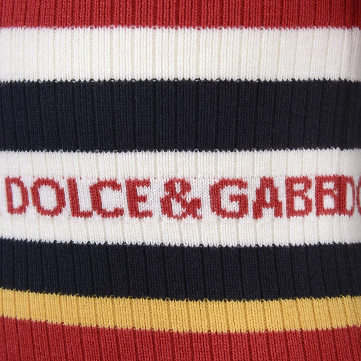 Dolce & Gabbana Girls Striped Turtleneck Sweater