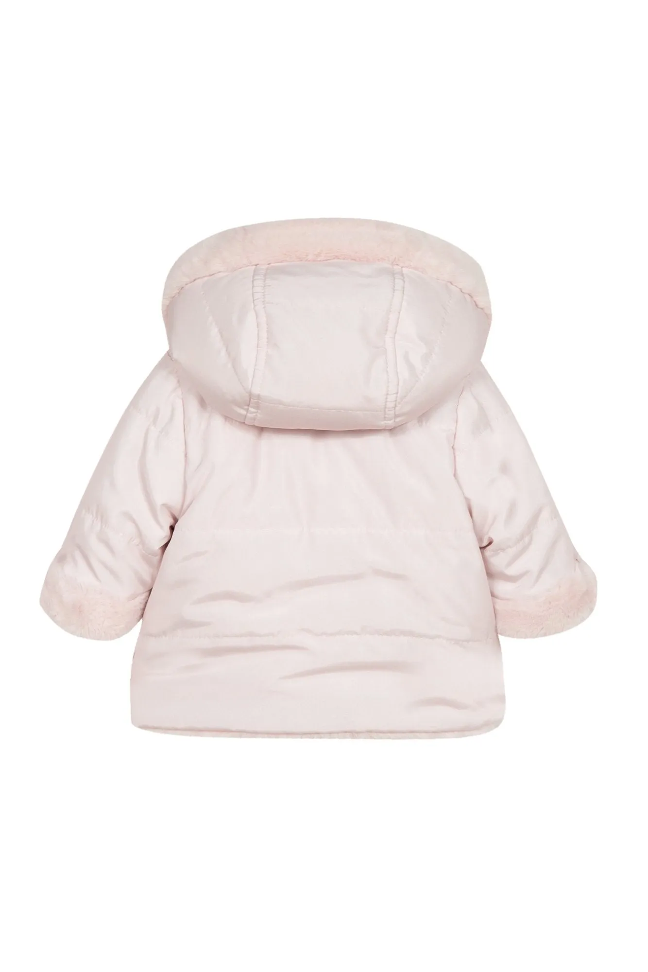 Down Coat - Pale pink reversible