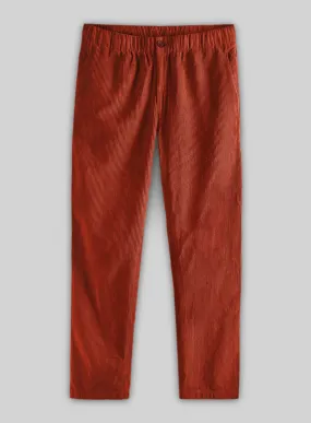 Easy Pants Burnt Sienna Corduroy