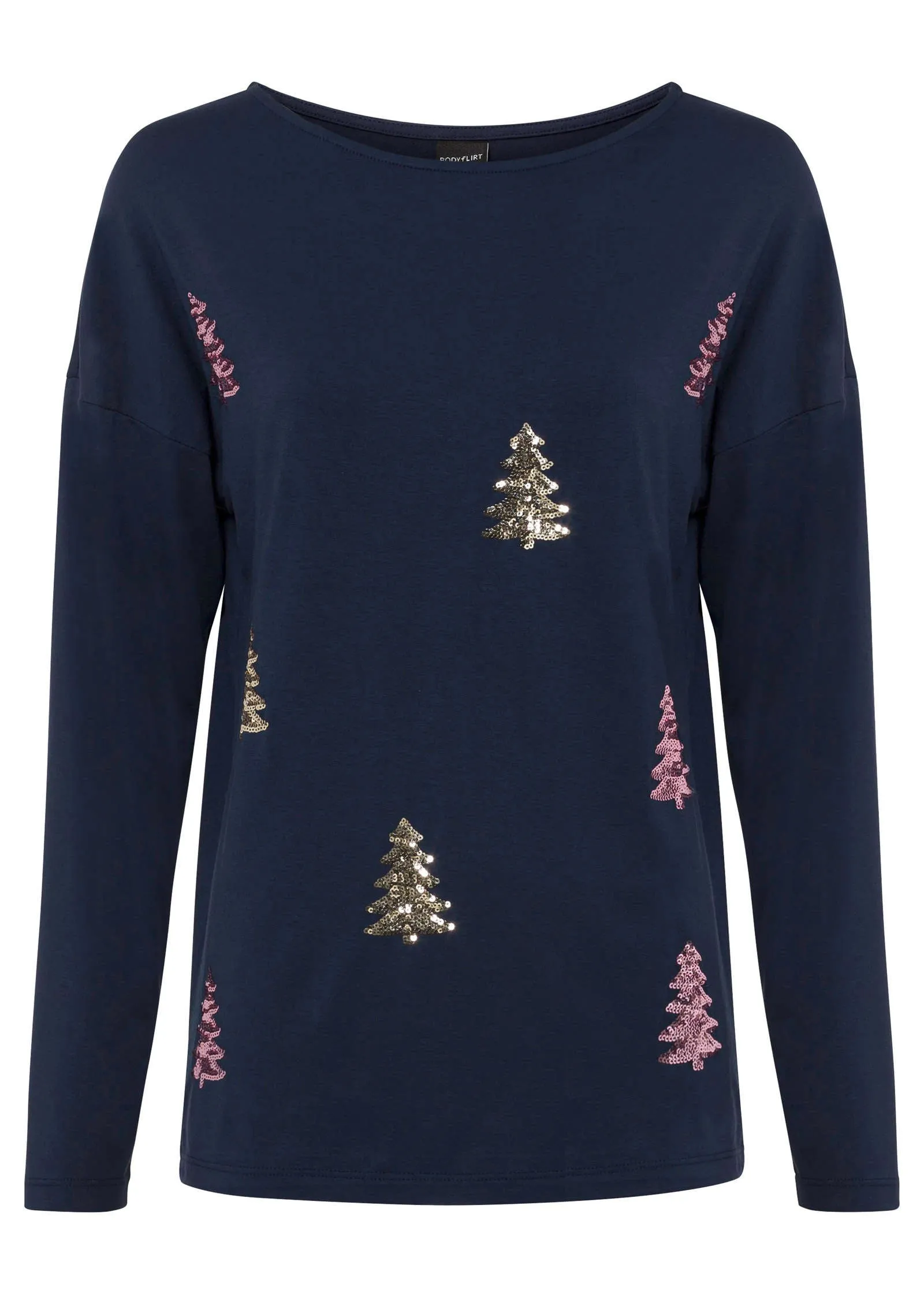 Embellished Tree Top - Blue