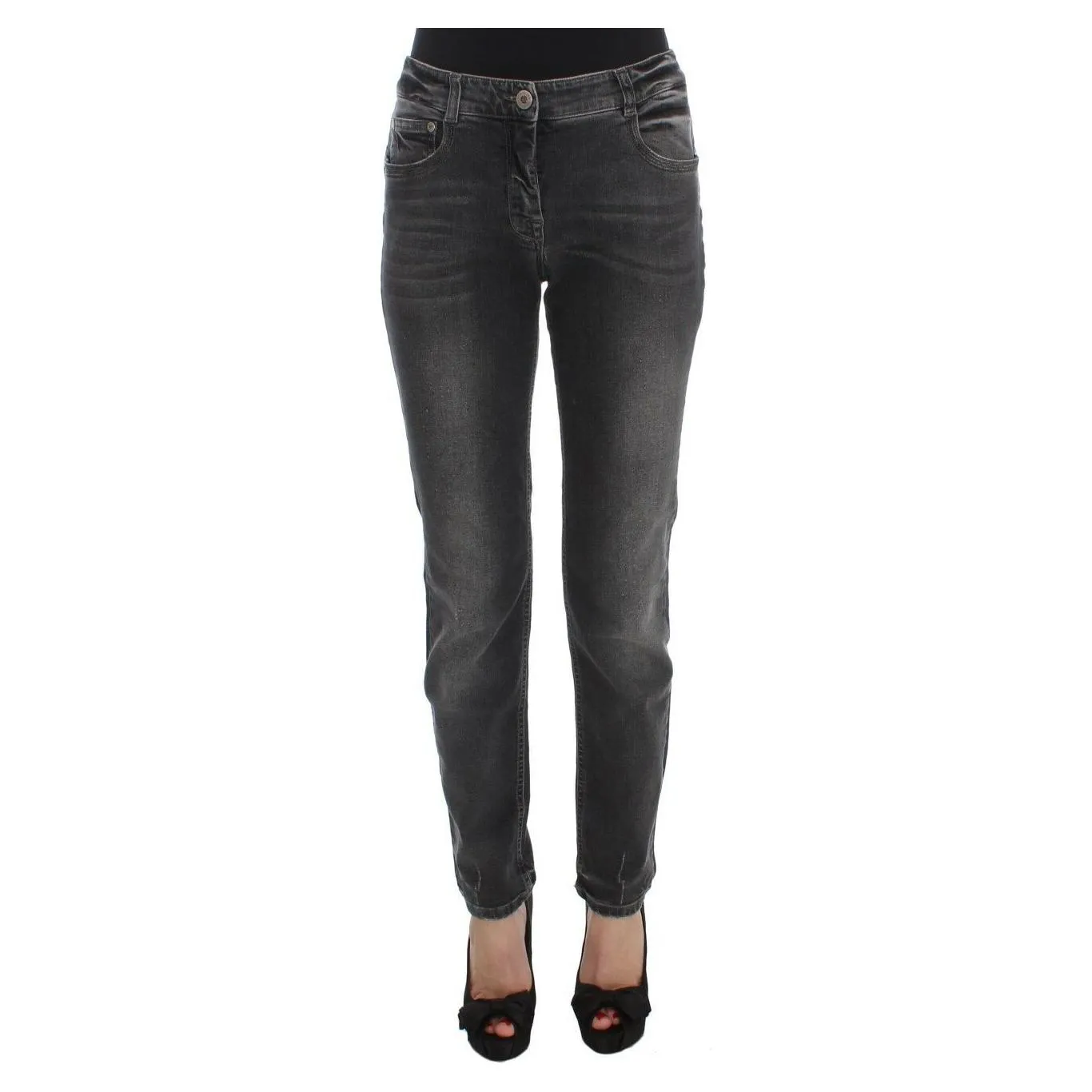 Ermanno Scervino Elegant Gray Regular Fit Jeans