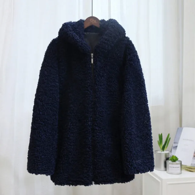 Fiona Faux Lambs Wool Jacket Coat