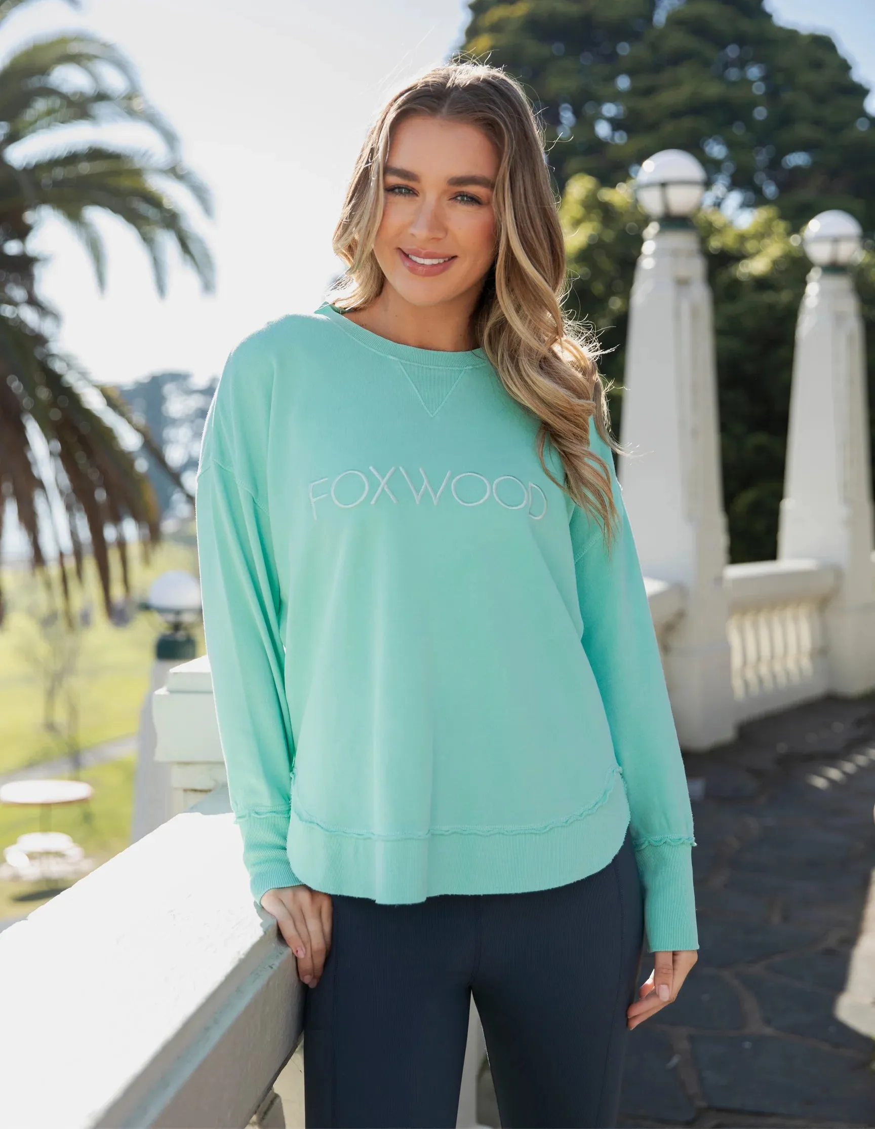 Foxwood Simplified Crew - Neon Mint