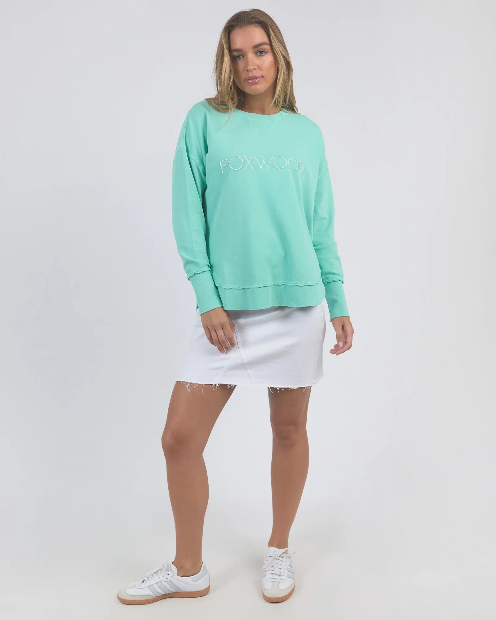 Foxwood Simplified Crew - Neon Mint