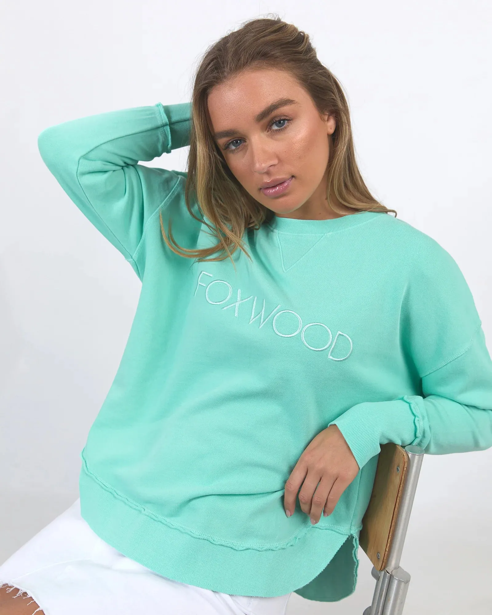 Foxwood Simplified Crew - Neon Mint