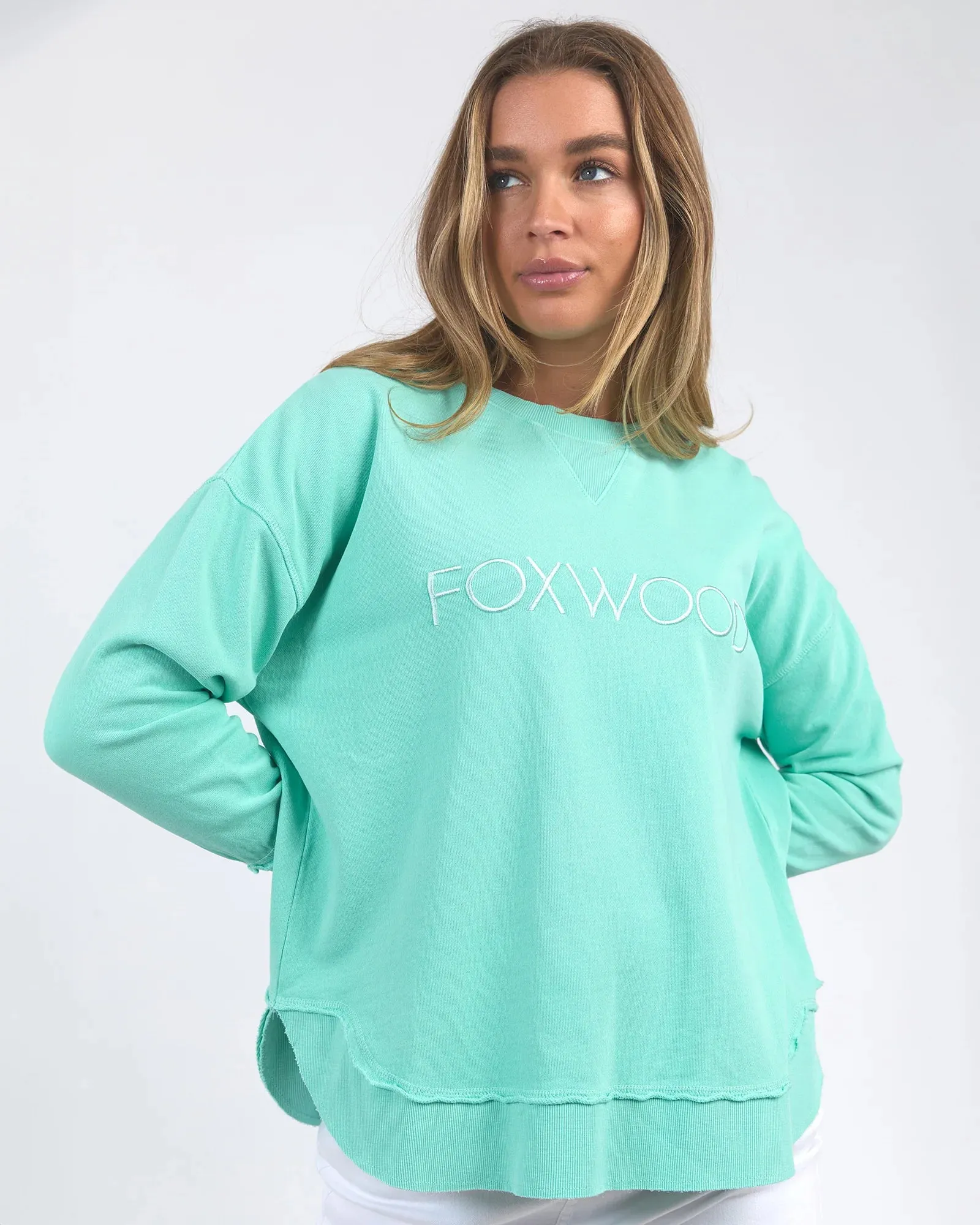 Foxwood Simplified Crew - Neon Mint