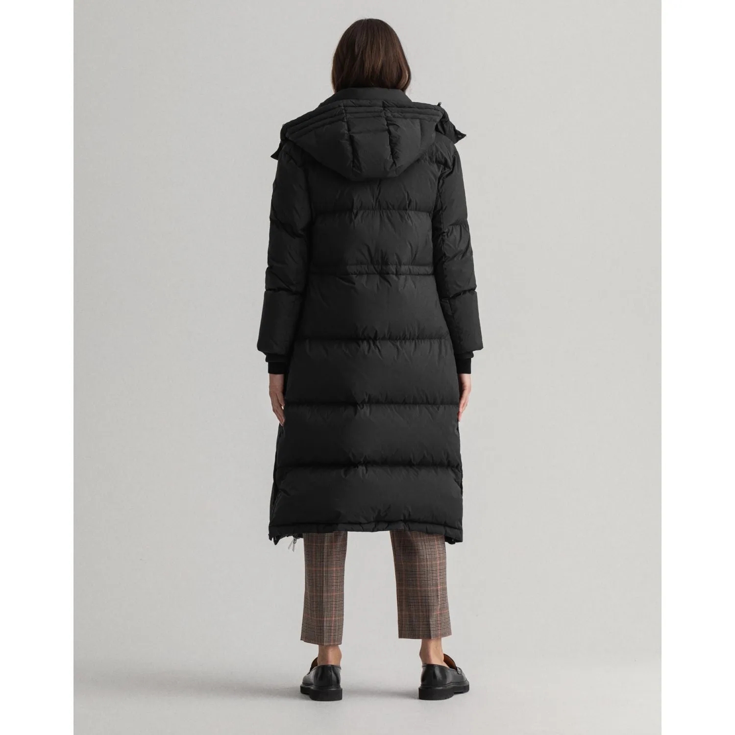 Full-Length Down Coat - Black